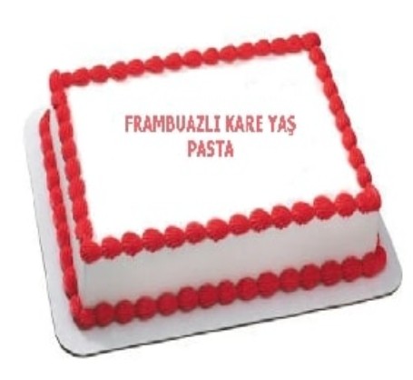 Özel Etkinlikler İçin 45 Kişilik Frambuazlı Yaş Pasta